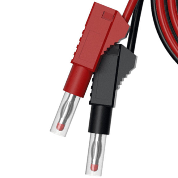 TOP! 2Pcs Multi-meter Test Leads Cable Jumper Wire Line Security 4mm Banana Plug Retractable Tool Red Black