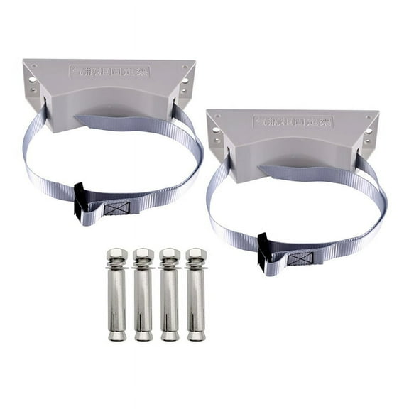 TOP! 2Pcs Propane Tank Holder, Gas Cylinder Holder,Cylinder Wall Mounted Bracket,Gas Holder for Rv Water Softener,B