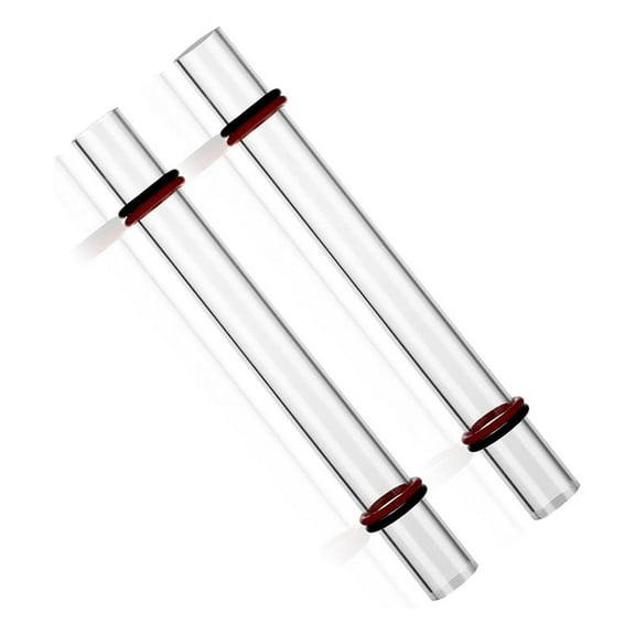 TOP! 2Pieces Polymer Clay Roller Tools Acrylic Round Tube Rod Rolling Pin with Thick Ring Kit DIY