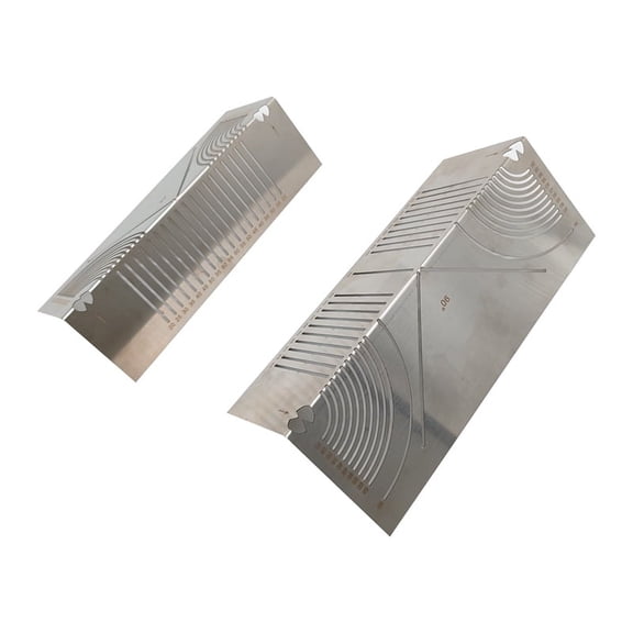 TOP! 2pcs Angle & Arc Marking Tool-Adjustable Linear Dual-Purpose Scriber,Square Steel Pipe Bend Tool