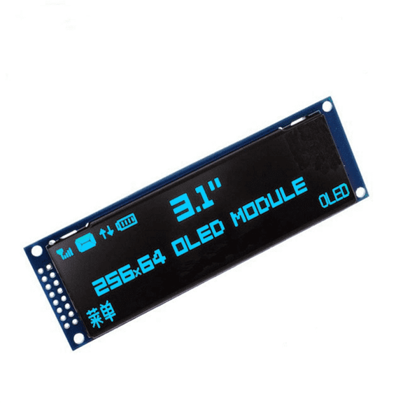 TOP! 3.12 Inch OLED Display 256x64 SSD1322 Driver Graphic LCD Module Parallel/SPI Soldering Pin for /C51 Blue