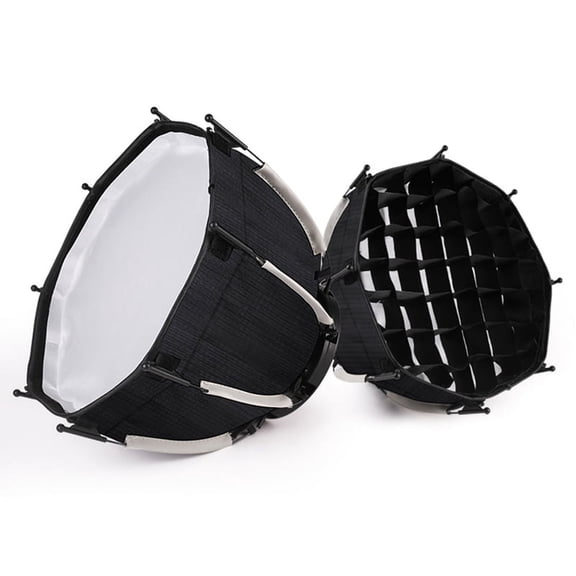 TOP! 30cm Octagonal Softbox Mini Bowens Mount Quick Release Honeycomb Grid for ZU60 or M60 COB Fill Light Studio
