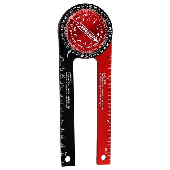 TOP! 360 Degree Angle Gauge Woodworking Horizontal Cutting Locator DIY Ruler Measuring Device