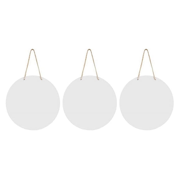 3pc Metal Sublimation Door Hanger Blanks,10 Inch Circle Unfinished Blank Sign Door Hanger, Blanks Decorative Door Hanger