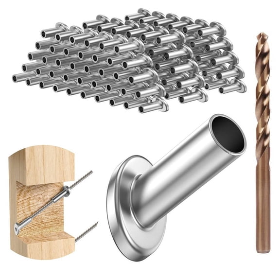 TOP! 40Pack 30 Degree 3/16In Angle Beveled Protector Sleeves, Wood Post for 1/8In 5/32In Stair Cable Railing
