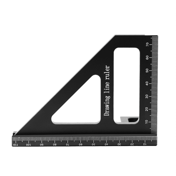TOP! 45/90 Degree Aluminum Woodworking Square Protractor,Multi-Angle Miter Ruler,High Precision Layout Measuring Tool