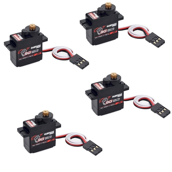 TOP! 4PCS S0009M 9G Digital Servos Metal Gear Servo 1.4KG Steering for RC Cars Parts Airplane Boat Ship Plane