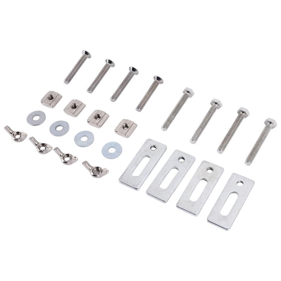 TOP! 4Pcs T-Track Mini Hold Down Clamp Kit with Iron Machine Plate Fixture for Cnc
