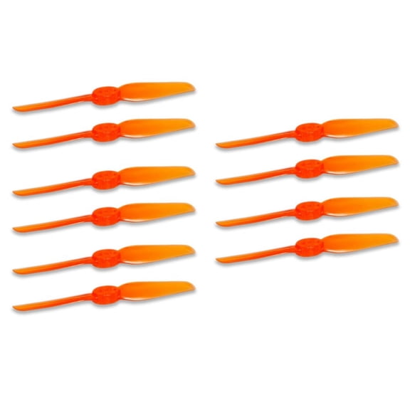 TOP! 5 Pairs T65MM 2-Blade Propeller 65mm 2.5 Inch CW CCW for Ultramicro/Toothpick FPV Drone Quadcopter Orange&Red