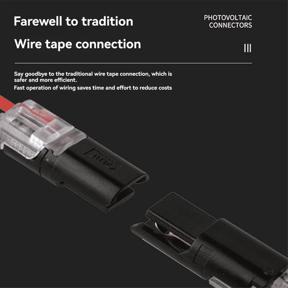 TOP! 50PC 2Pin Way Plug Wire Cable Snap Connectors Waterproof Electric Double-Wire Plug-in Connector with Locking Buckle