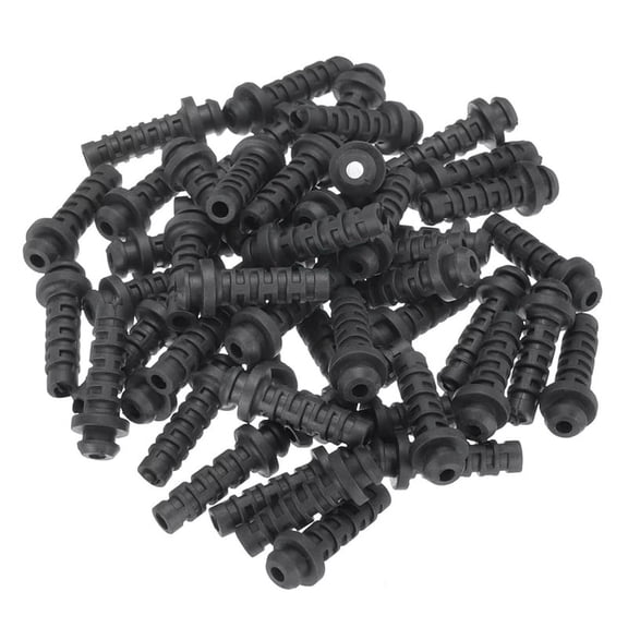 TOP! 50pcs 4mm Strain Relief Cord Connector Cable Bushing Boot Sleeve for Electric Insulation Protection