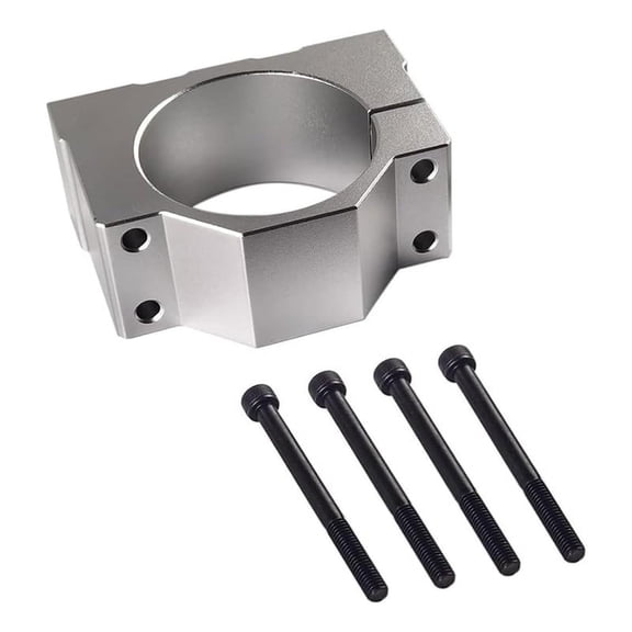 HOT 52mm Spindle Clamp Motor Bracket, Aluminum Bracket with 4 Screws for CNC Mounting