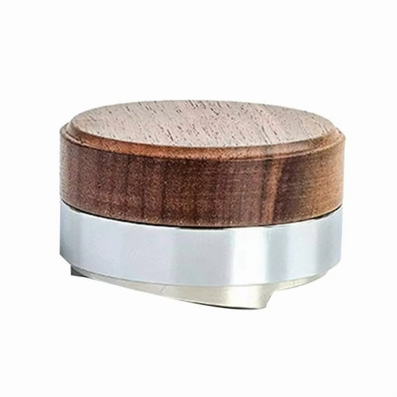 TOP! 53.3mm Coffee Tamper Distributor Tool Walnut Cover Espresso Leveler Fits for Portafilter