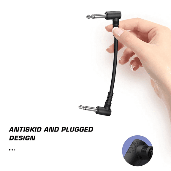 TOP! 5Pcs Pedal Cable Musical Instruments Patch Cord 15cm Electric Guitar Effect Wire for Music Lovers Playing Accessories
