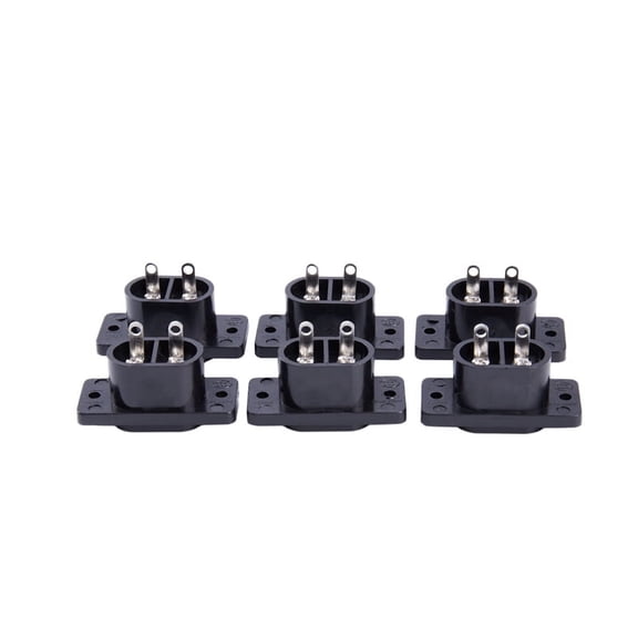 TOP! 6 x AC 250V 2.5A IEC320 C7 Socket Solder Cup Pins Power Connector