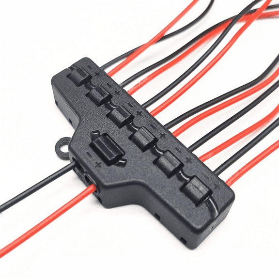 TOP! 6Ports Quick Connect Out Line Splitter Lighting LED Strip Model Lghts Railway Layout