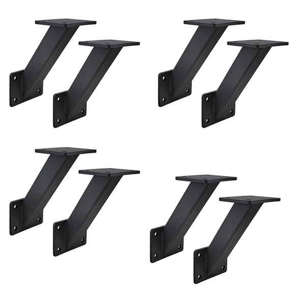 TOP! 8PCS 45 Degree Angle Support Brackets for Wooden Structures Gazebos, Tree Houses, Cabins and Patios Black
