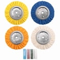thumbnail image 1 of 8Pcs 8Inch Airway Buffing Wheel Aluminum Wheel Polishing Kit Safe Flange in Diameter 5/8 Inch Arbor for Angle Grinder, 1 of 4