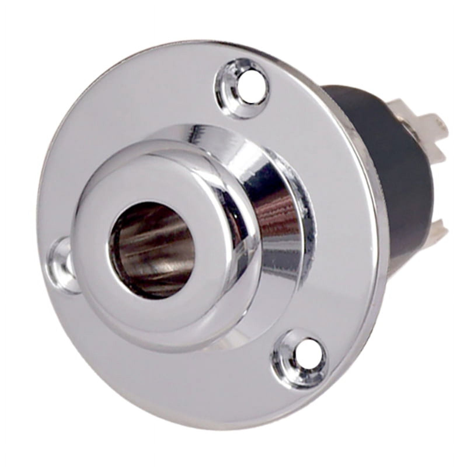 TOP! Bass Guitar Output Input End Pin Jack-6.35 Acoustic Equalizer EQ Preamp Socket 6.35mm Accessories Silver