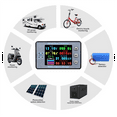 thumbnail image 1 of TOP! Battery Capacity Meter Coulomb Bluetooth Ammeter Voltmeter with 2.4inch Color Screen for Electric Car RV, 1 of 4