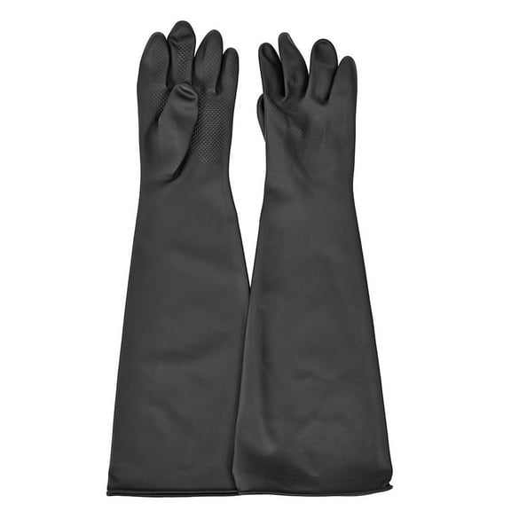 TOP! Blast Rubber Gloves for Sandblasting Sandblaster Sand Cabinet SandBlaster Parts 60cm Black