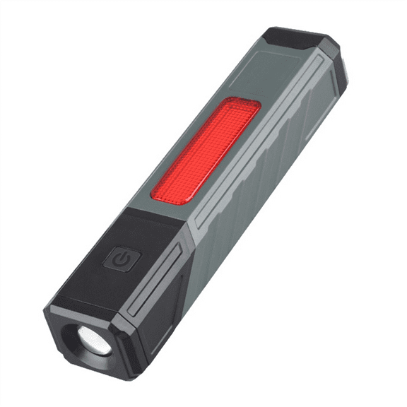 TOP! COB Flashlight Clip on Torch Handheld Camping Work 90 Angle Lamp with Magnet Car Inspection Red Light Warning