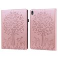 thumbnail image 1 of TOP SHE Case for (11 Inch) Lenovo Tab P11 (Model TB-J606F / TB-J606X) - Synthetic Leather Protective Case Lightweight Slim Thin Cute Tree Pattern Stand Case with Card Holder (Rosegold), 1 of 8