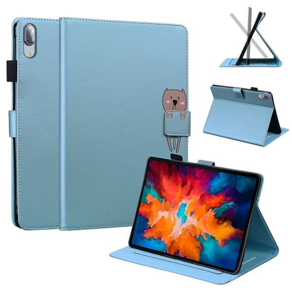 TOP SHE Case for (2021) Lenovo Tab P11 Pro Tablet (11.5" Touch 350 nits, Android 10) - Adjustable Stand Flip Case with Card Slots, Slim Fit Lightweight Folio Cover (Blue)