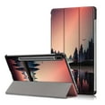 thumbnail image 1 of TOP SHE Case for 2021 Samsung Galaxy Tab S7 FE (12.4", Model SM-T730), Tab S7 Plus 12.4-inch Case (SM-T970) - PU Leather Hard Plastic Case, Slim Lightweigt Smart Stand Trifold Flip Cover (Dusk), 1 of 1