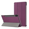 thumbnail image 1 of TOP SHE Case for 2021 Samsung Galaxy Tab S7 FE (12.4", Model SM-T730), Tab S7 Plus 12.4-inch Case (SM-T970) - PU Leather Hard Plastic Case, Slim Lightweigt Smart Stand Trifold Flip Cover (Purple), 1 of 10