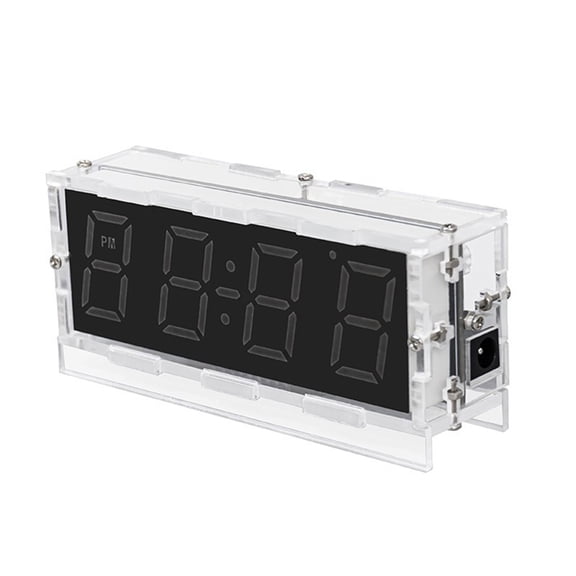 TOP! Colorful RGB DIY Digital Clock Kit Display Temperature Alarm Soldering Project Learning Practice Solder Electronic