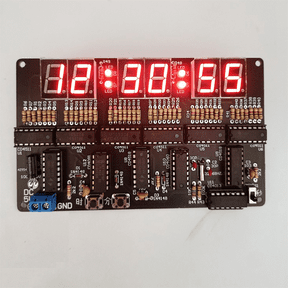 TOP! DC 4.5V-5.5V 6-Bit Digital Circuit Clock Kit Electronic Teaching and Training Welding Production DIY Parts