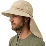 TOP-EX Cooling Sun Hat with Neck Flap, Wide Brim UPF 50+ UV Protection ...