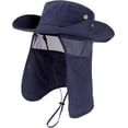 thumbnail image 1 of TOP-EX Men’s Waterproof Sun Hat with Neck Flap, Wide Brim UPF 50+, Packable Outdoor Hat, Navy Blue, M/L, 1 of 1
