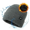 thumbnail image 1 of TOP-EX Men's & Women's Winter Beanie Waterproof, Fleece Lined Knit Cap Big Heads – Durable Water-Proof Hat for All-Weather Warm Rain, Gray Small Medium, 1 of 6