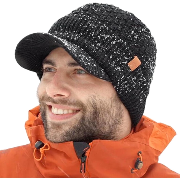 TOP-EX DryKnit™ Waterproof Visor Beanie Hat for Men Winter  display picture 2