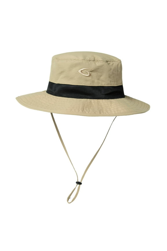 Wide Brim Sun Hat Unisex UPF 50 Waterproof Adjustable Breathable Outdoor Adventure Hiking Fishing Safari Packable Khaki M/L