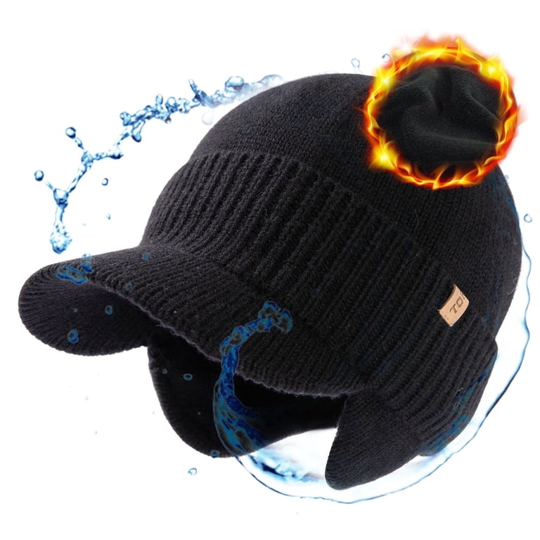 TOP-EX DryKnit™ XL/XXL Waterproof Fleece Lined Visor Beanie  display picture 3