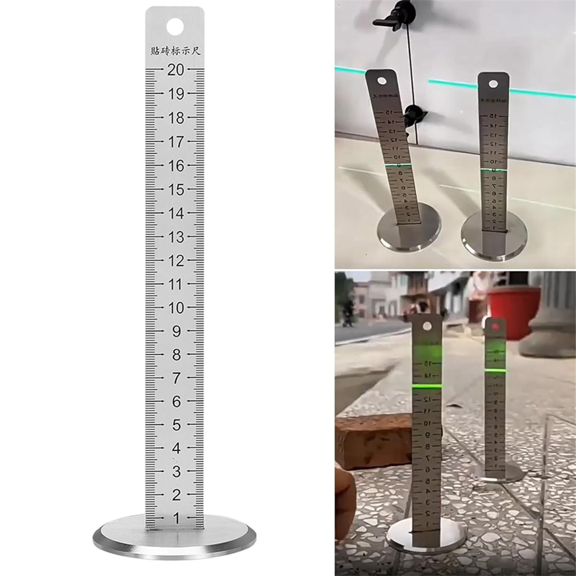 TOP! Equal Height Ruler Positioning Horizontal Metal Ceramic Tile Tool Lay Floor for Bricklayer