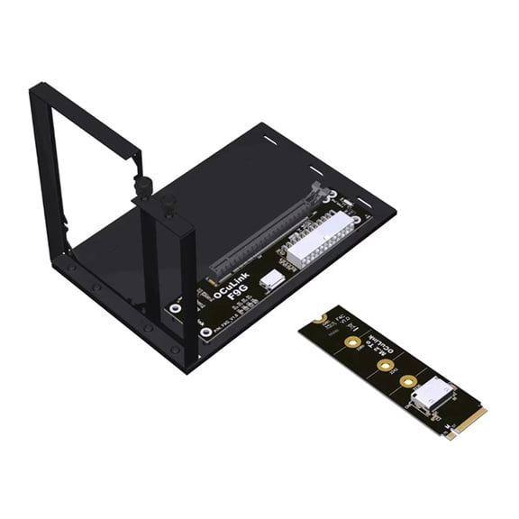 TOP! F9G-F4C-BK7 OCuLink Interface External Graphics Card Expansion Dock M.2 NVMe to Oculink Adapter ATX Type PCIe4.0 64Gbps