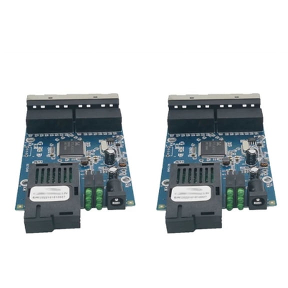 TOP! Fiber Ethernet Switch Media Converter Optical Port 1F4E 1G4E PCBA 10/100/1000M