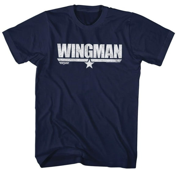 Top Gun Wingman Navy Adult T-Shirt 4Xlt