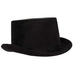 LED Light Up Metallic Top Hat Black Adult LED Light Up Metallic Top Hat Black Adult