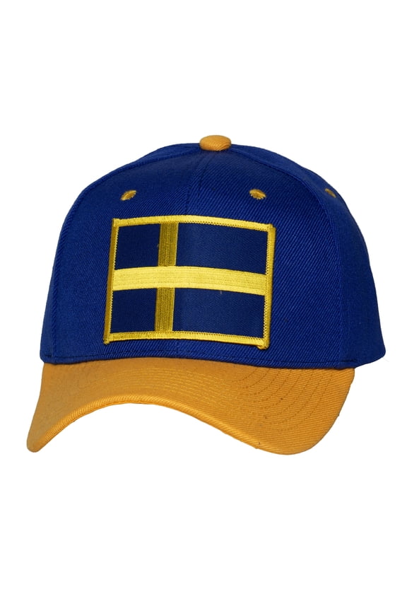 TOP HEADWEAR Adjustable Country Flag Baseball Caps for Men Womens Unisex Adult, Sweden
