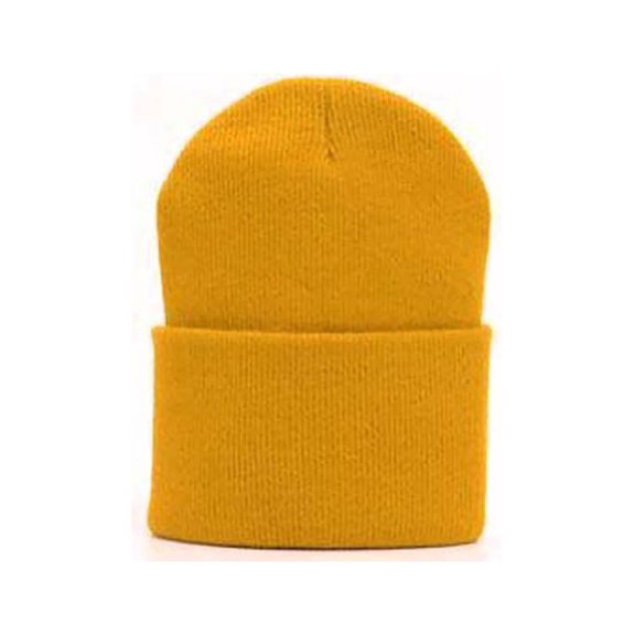 TOP HEADWEAR Long Cuff Beanie Cap, Gold