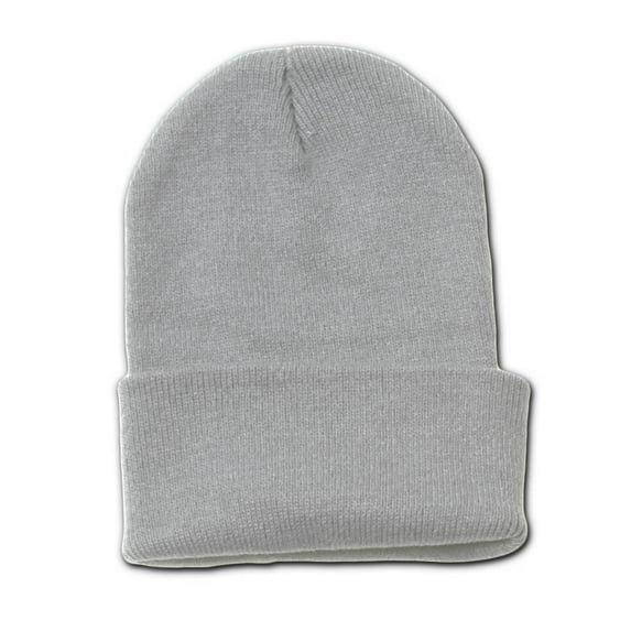TOP HEADWEAR Long Cuff Beanie Cap, Grey