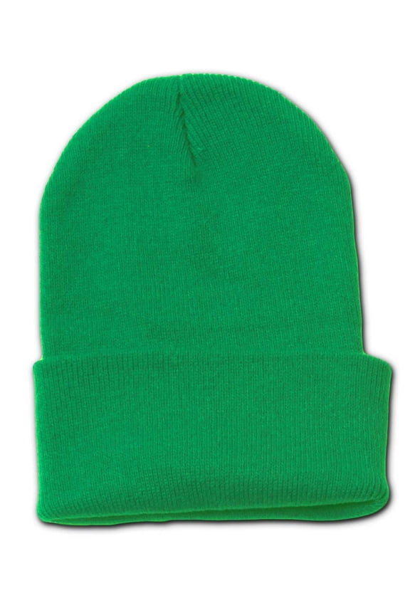 TOP HEADWEAR Long Cuff Beanie Cap, Kelly Green