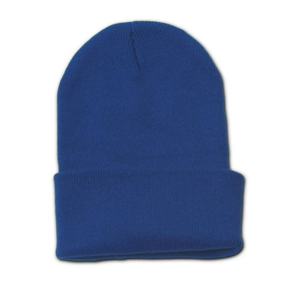 TOP HEADWEAR Long Cuff Beanie Cap, Navy Polo