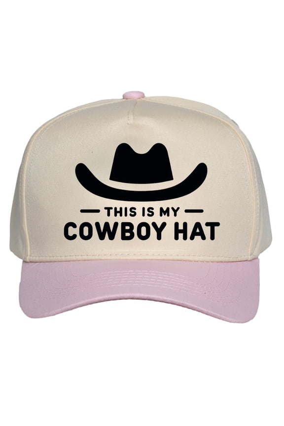 TOP HEADWEAR Womens This is My Cowboy Hat - Western Style Adjustable Snapback Baseball Cap, Pink