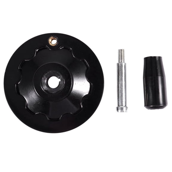 TOP! Handwheel with rotating handle, 10 x 80 mm